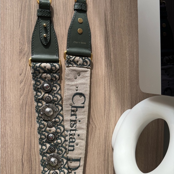 Dior Mini Saddle Bag with Embellished Strap - Picture 10 of 16